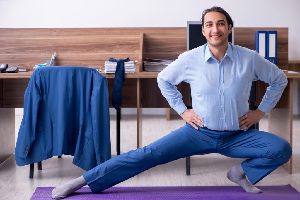 yoga posture homme
