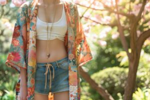 Comment porter un kimono court ?