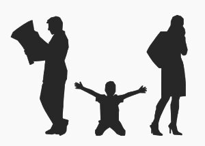 divorce, parents, child